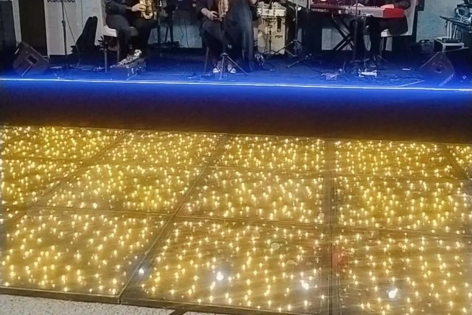 Pista de dança iluminada